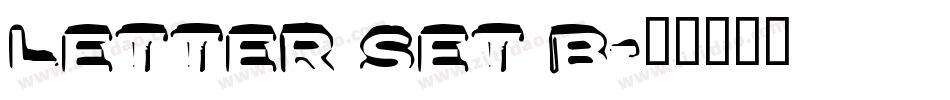Letter Set B字体转换